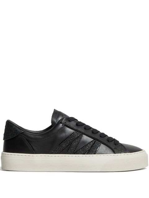 Moncler Monaco2 leather sneakers - Black - zdjęcie produktu nr 1
