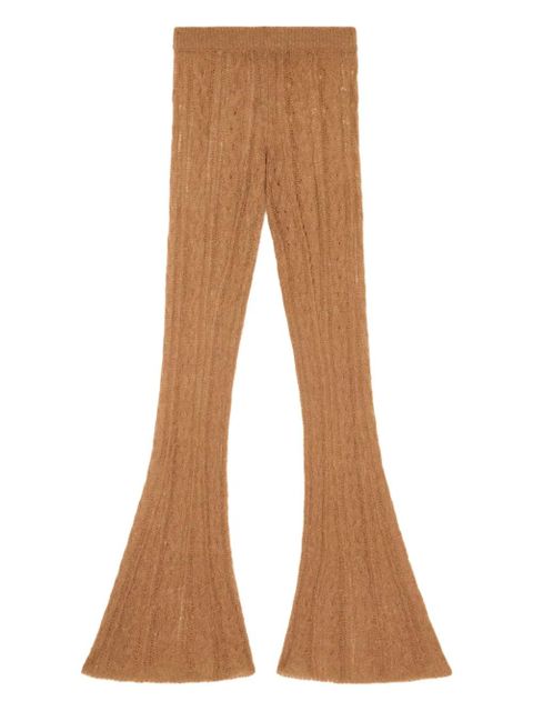 Alanui Desert Drift cable-knit trousers - Brown - zdjęcie produktu nr 1