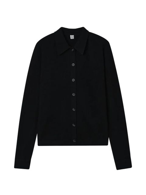 TOTEME buttoned collar cardigan - Black - zdjęcie produktu nr 1