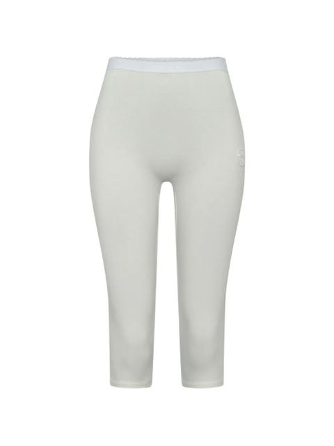 Marine Serre pearl logo jersey capri - Neutrals - zdjęcie produktu nr 1