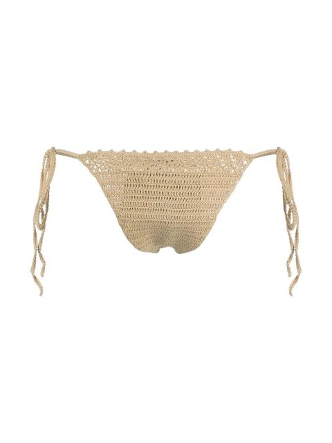 Cult Gaia side-tie crochet bikini-bottoms - Neutrals - zdjęcie produktu nr 2