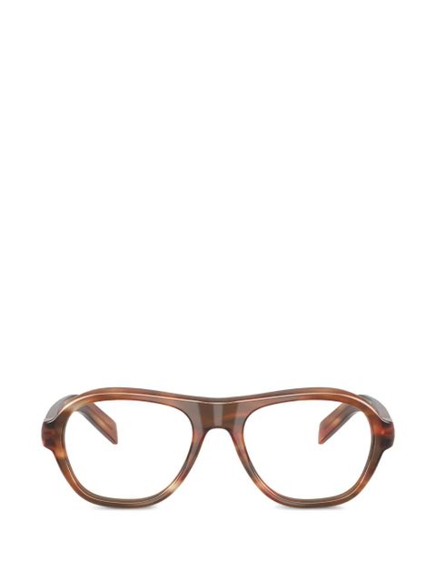 Prada Eyewear clear-lense glasses - Brown - zdjęcie produktu nr 1