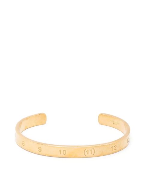 Maison Margiela Numerical engraved cuff bracelet - Gold - zdjęcie produktu nr 1