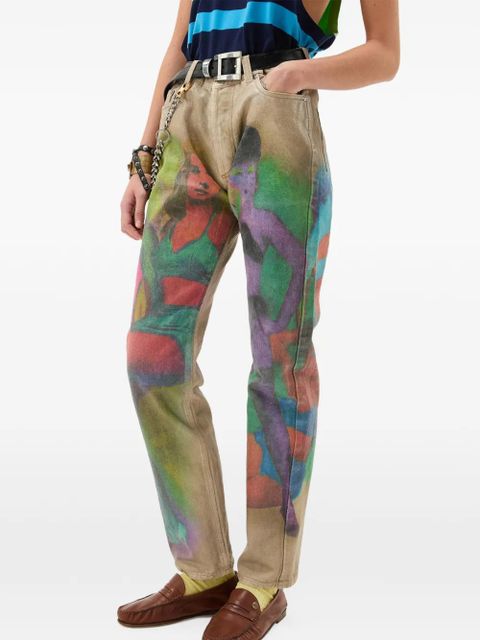 Versace printed jeans - Neutrals