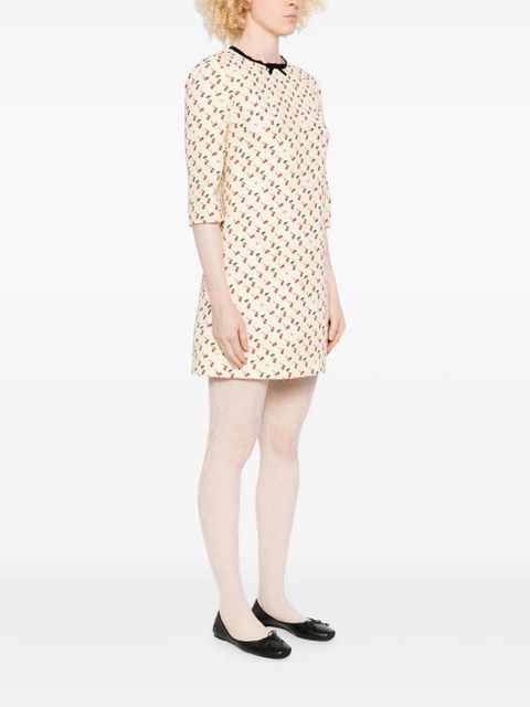 Valentino Garavani cherry-motif dress - Neutrals