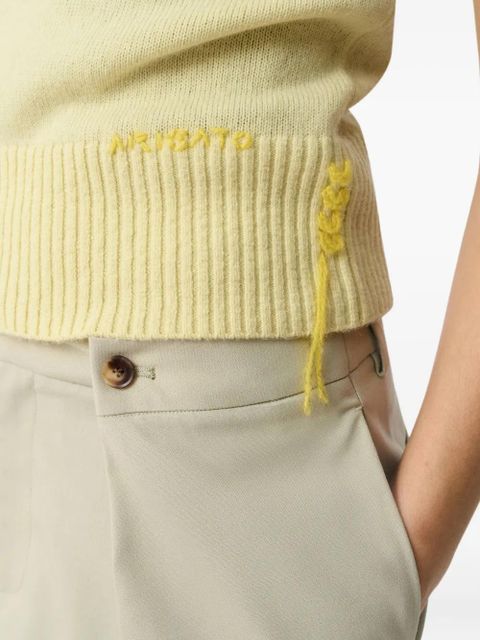 Axel Arigato Marla ribbed sleeveless vest - Yellow