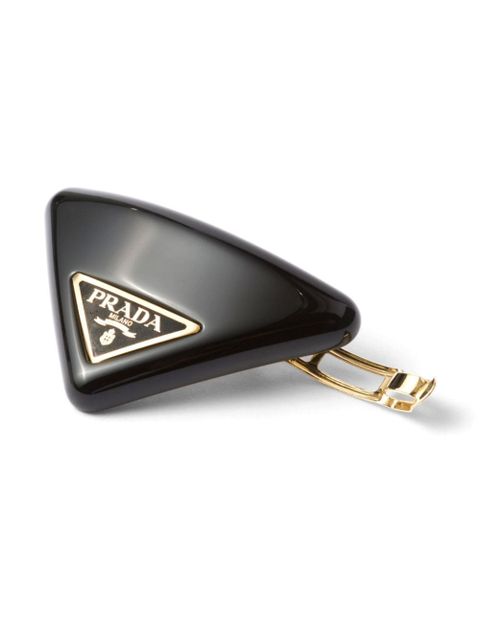 Prada Plexiglas triangle hair clip - Black - zdjęcie produktu nr 2