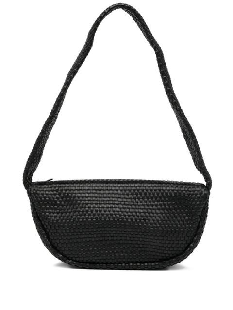 St. Agni Lattice Weave Crescent shoulder bag - Black - zdjęcie produktu nr 1