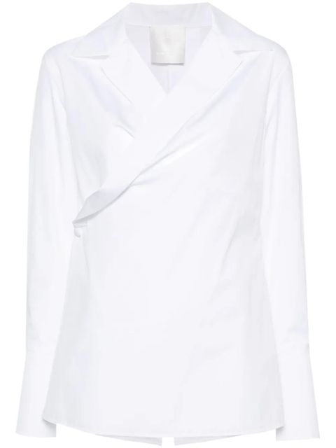 Givenchy wrap-design poplin shirt - White - zdjęcie produktu nr 1