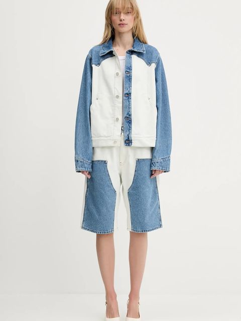 Aries szorty jeansowe Patchwork Western Carpenter Shorts