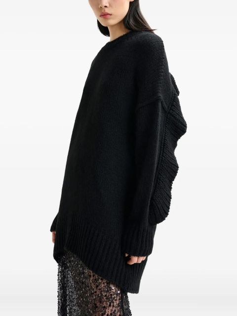 Essentiel Antwerp Ifly ruffled mini dress - Black