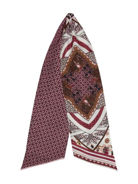 Ferragamo Nirvana-print silk bandeau scarf - Neutrals - zdjęcie produktu nr 2