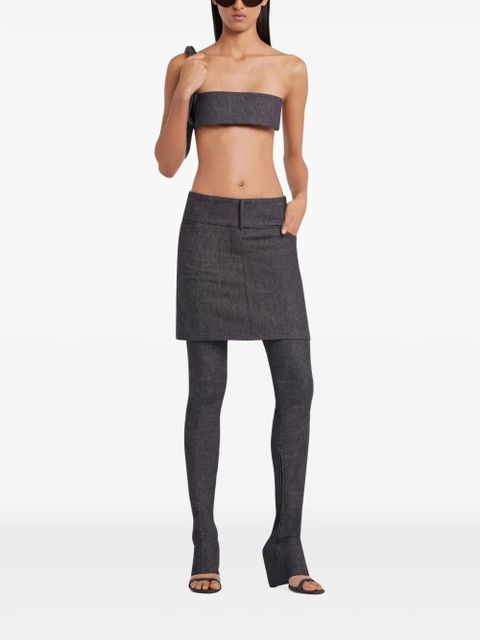 Courrèges belted mini skirt - Grey - zdjęcie produktu nr 2