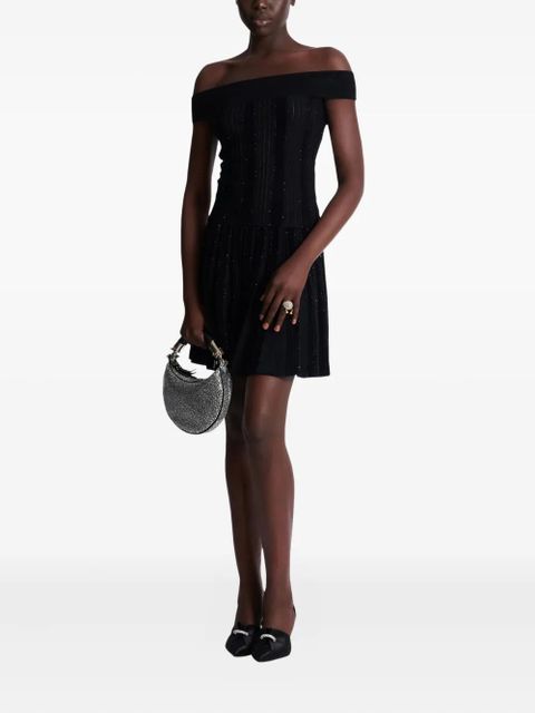 Balmain glitter off-the-shoulder top - Black - zdjęcie produktu nr 2