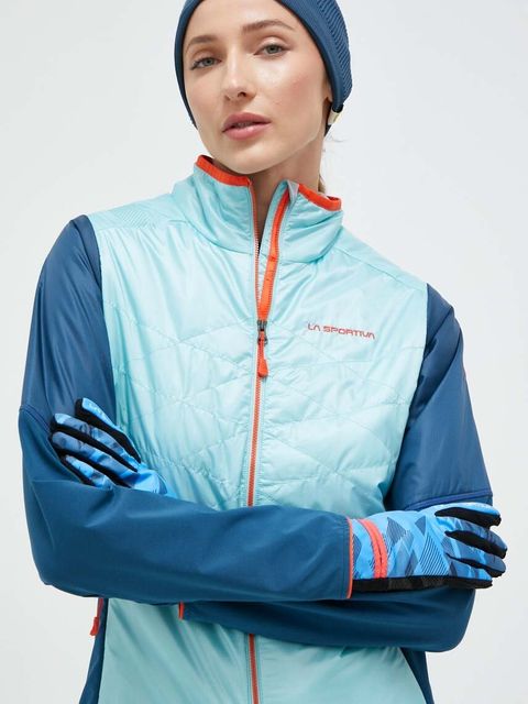 La Sportiva rękawiczki Session Tech damskie kolor niebieski - zdjęcie produktu nr 2