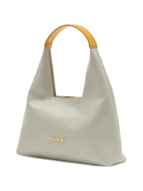 Marni mini leather shoulder bag - Neutrals - zdjęcie produktu nr 2