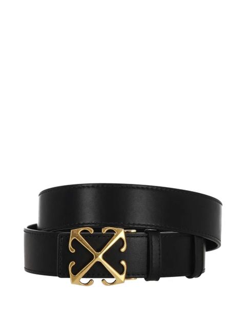 Off-White signature Arrows motif-buckle leather belt - Black - zdjęcie produktu nr 2