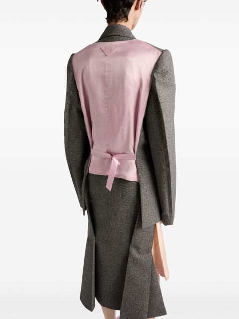 Prada Prince of Wales checked blazer - Grey