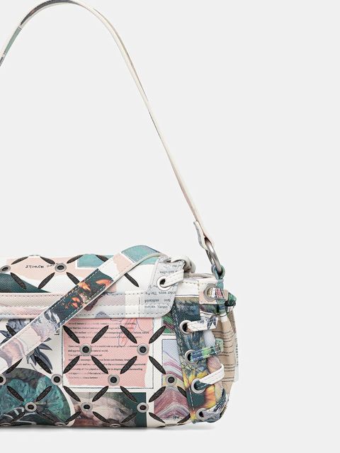 Desigual torebka JULIETT CUT OUT kolor zielony 25WAXD02