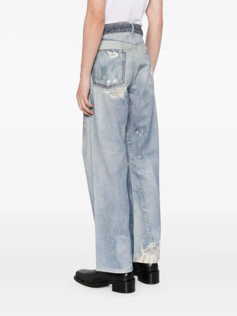 OUR LEGACY Third Cut printed denim jeans - Blue