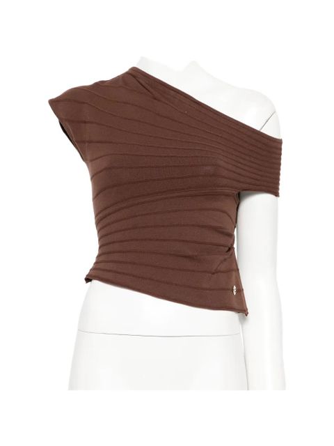 TWINSET draped top - Brown - zdjęcie produktu nr 1