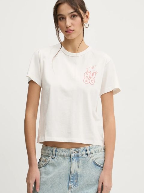 HUGO t-shirt bawełniany