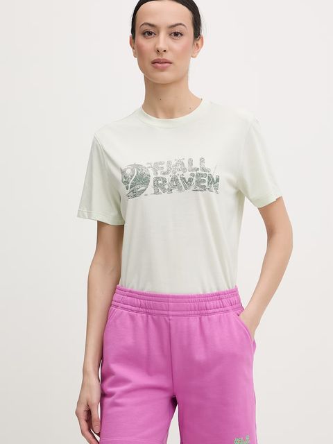 Fjallraven t-shirt damski z bawełną Lush - zdjęcie produktu nr 2