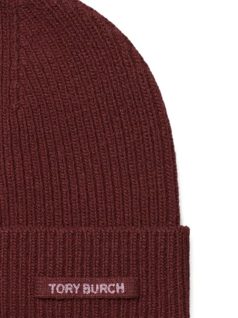 Tory Burch ribbed knit hat - Red - zdjęcie produktu nr 2
