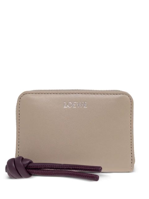 LOEWE knot-detail zip-fastening wallet - Neutrals - zdjęcie produktu nr 1