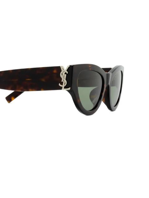 Saint Laurent Eyewear SL M94 tortoiseshell logo sunglasses - Brown