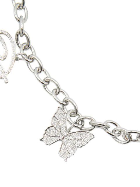 Blumarine crystal-embellished chain belt - Silver