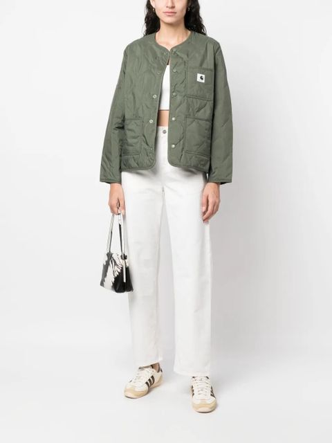 Carhartt WIP logo-patch straight-leg jeans - Neutrals - zdjęcie produktu nr 2