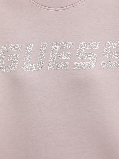 Guess bluza CECILIA damska kolor różowy z aplikacją V4BQ15 K7UW2