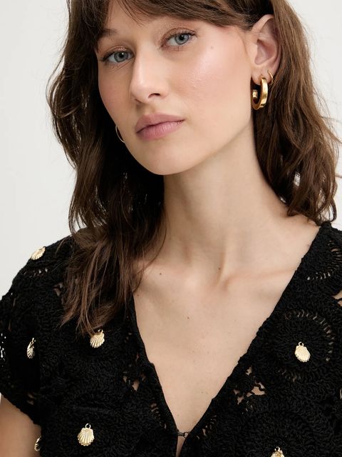 Never Fully Dressed sukienka z domieszką wełny kolor czarny maxi prosta NFDDR2058 - zdjęcie produktu nr 2