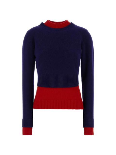 Jil Sander mock-neck sweater - Blue - zdjęcie produktu nr 1