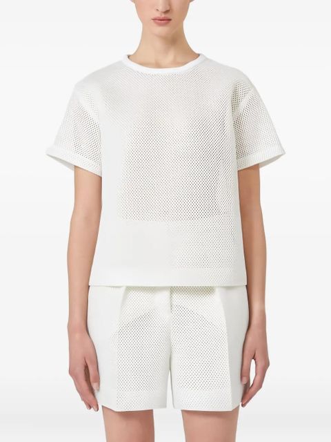 Max Mara mesh short-sleeved top - White