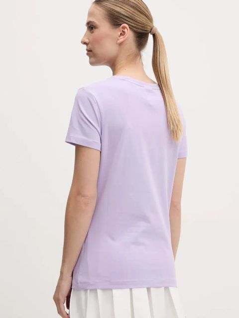 Guess t-shirt BRIANA damski kolor różowy V3BI11 J1314