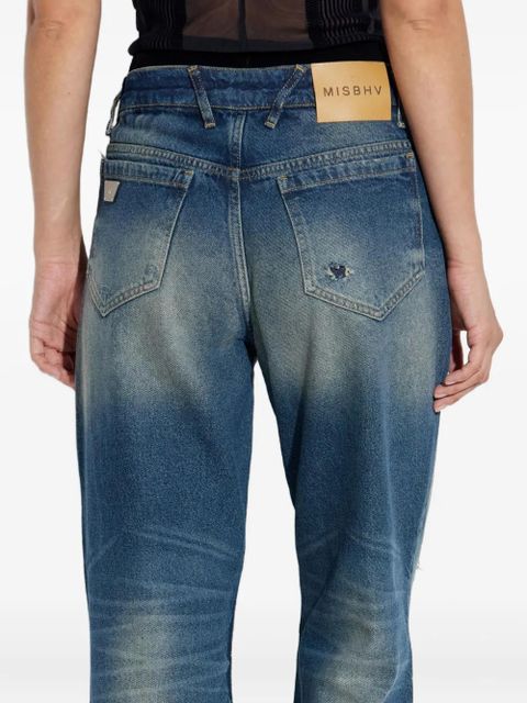 MISBHV frayed-knee jeans - Blue