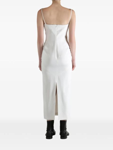 Givenchy Sliced square-neck maxi dress - Neutrals