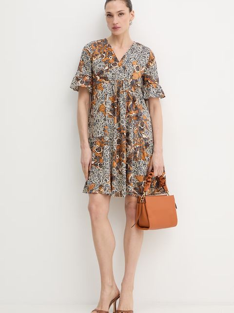 Weekend Max Mara sukienka bawełniana FUOCO - zdjęcie produktu nr 1