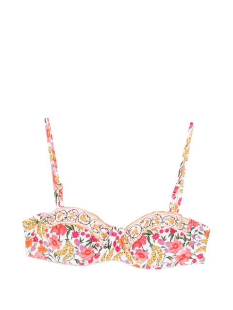FARM Rio banana-print underwire bikini top - White - zdjęcie produktu nr 1