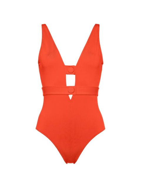 ERES V-neck swimsuit - Orange - zdjęcie produktu nr 1