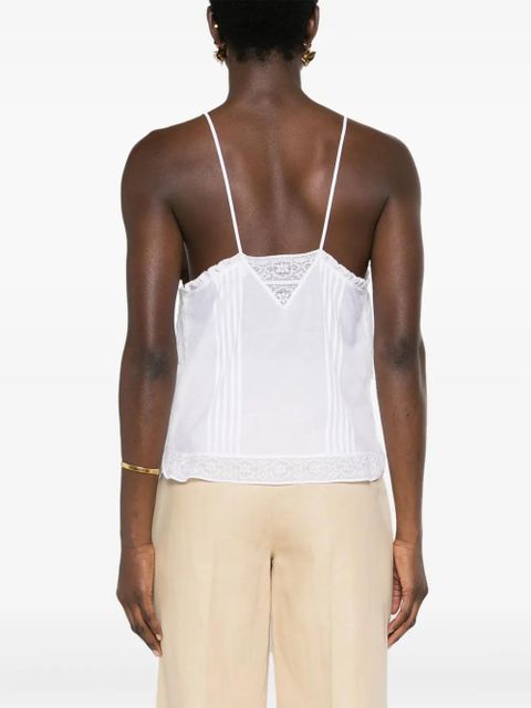 Zadig&Voltaire Calixia Tomboy lace-detail top - White