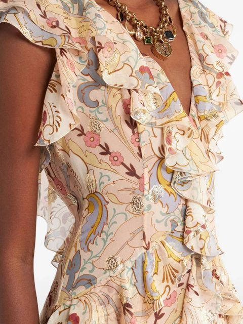 ETRO printed dress - Neutrals - zdjęcie produktu nr 2
