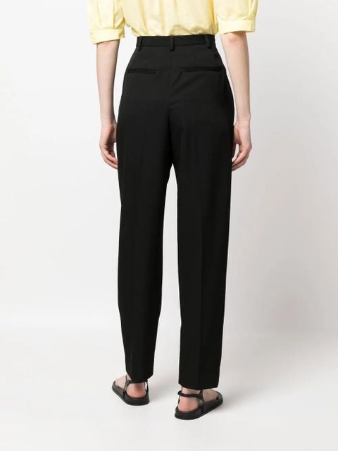 Tory Burch wool twill trousers - Black