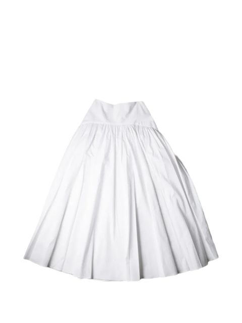 STAUD Procida ruffled midi skirt - White - zdjęcie produktu nr 1
