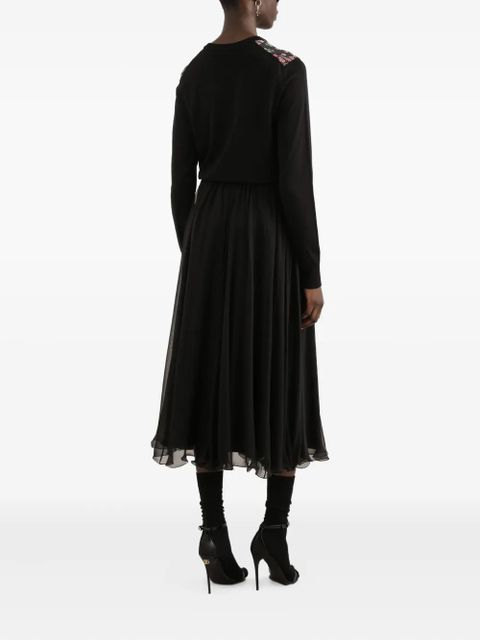 Dolce & Gabbana floral sweater - Black