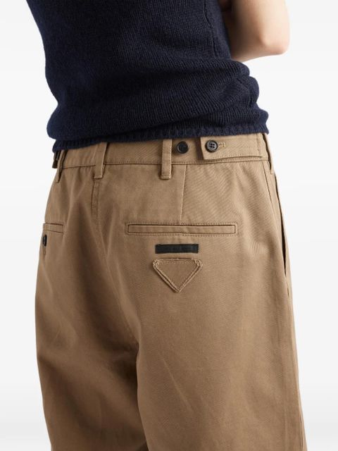 Prada wide-leg chino pants - Neutrals