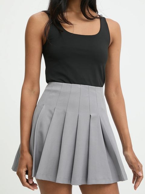 Answear.LAB komplet - marynarka i spódnicospodnie damski kolor szary - zdjęcie produktu nr 2