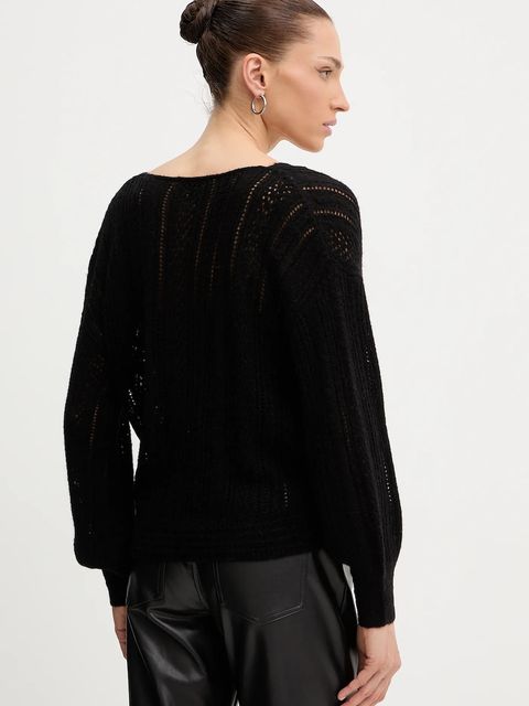 Guess sweter z dodatkiem wełny IZABELLA damski kolor czarny lekki W5BR90 Z3HQ0